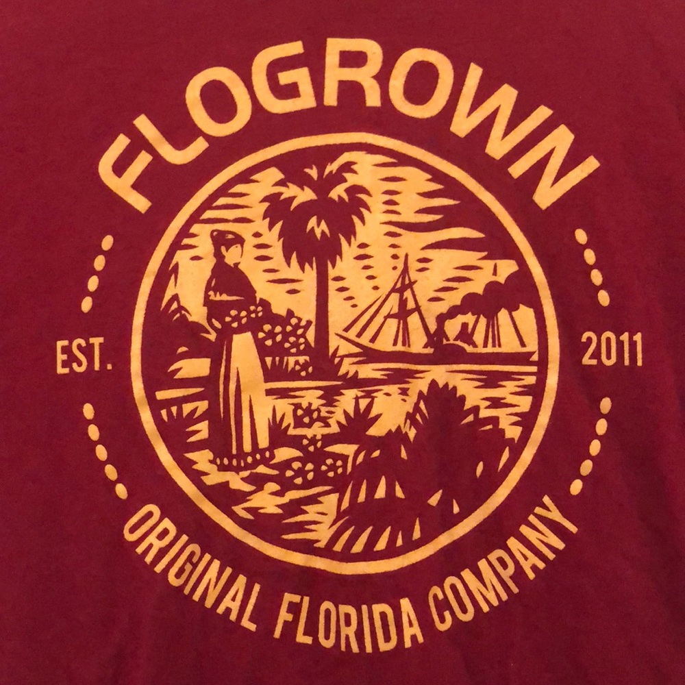 Flogrown Garnet and Gold tee shirt